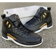 Black Retro 12 Air Metallic Gold-White 'Reptile' AO6068-007 Jordan 0520
